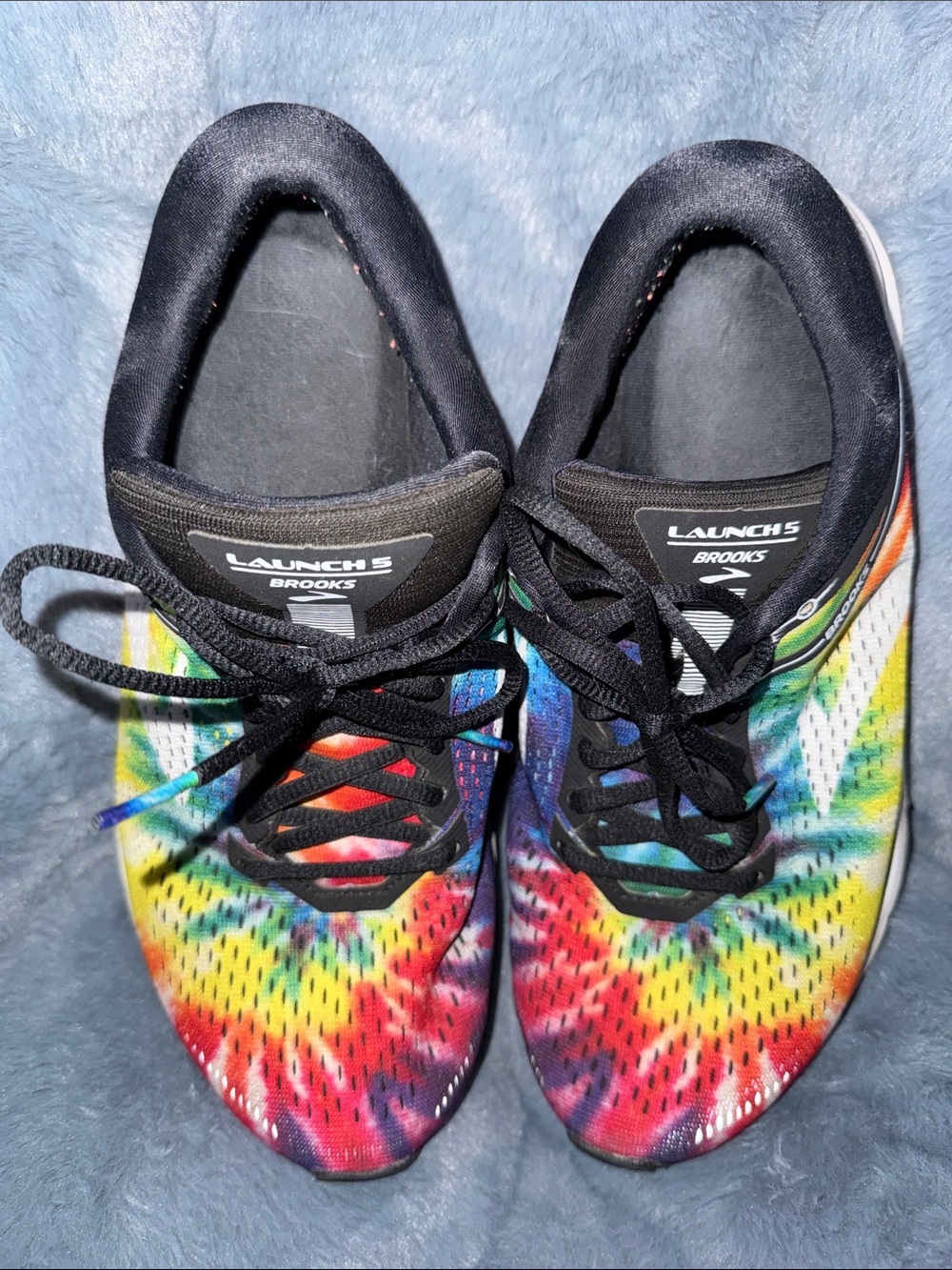 Brooks Launch 5 Running Shoes - Rainbow Tie-Dye M 8.5 W 10